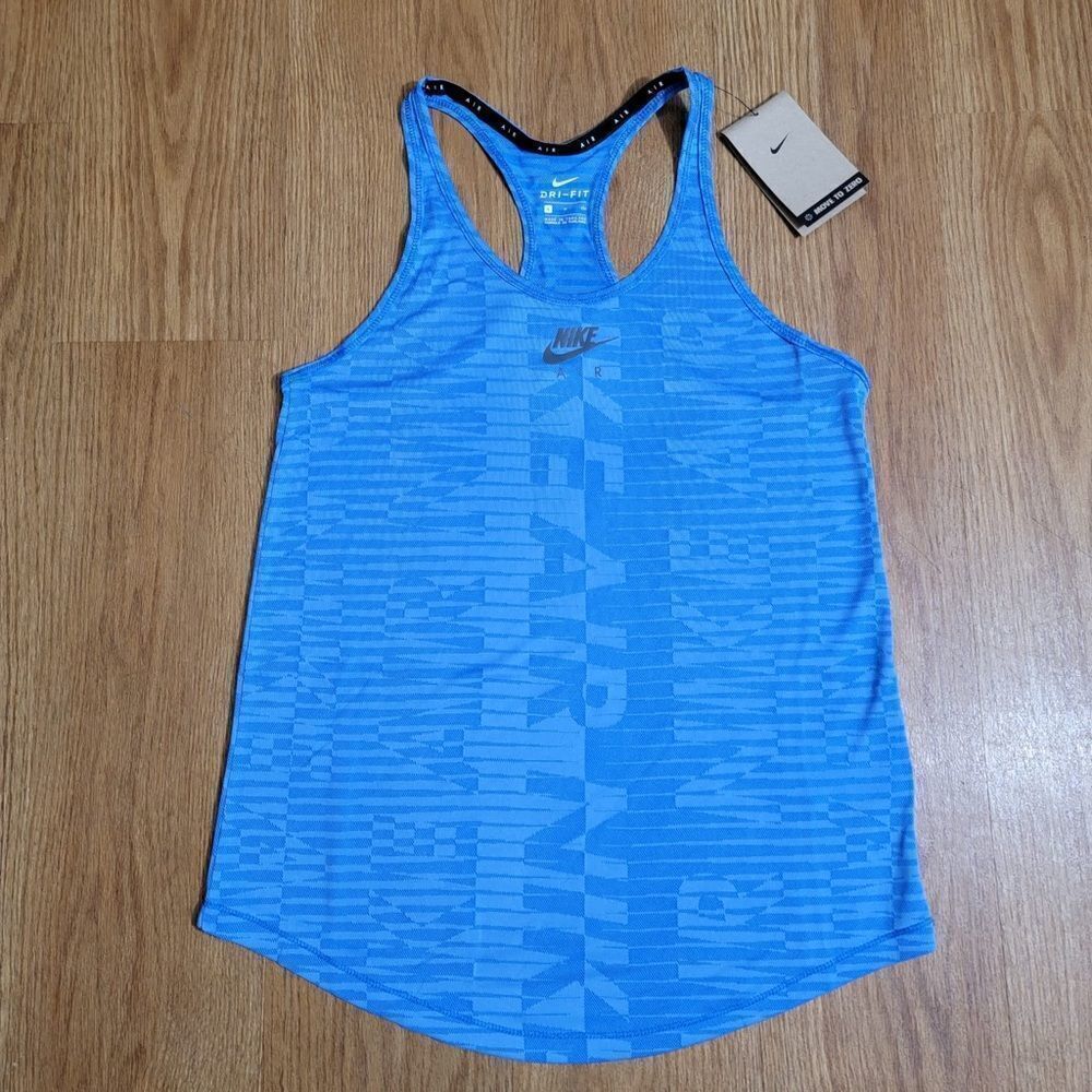 Nike Air Max Vapormax Women's Running Tank Top Dri-Fit Shirt Blue Breathable New